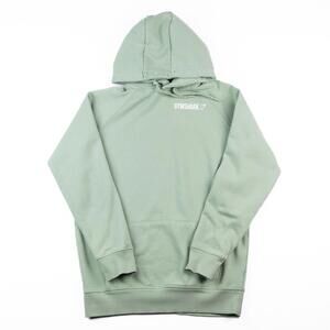 Gymshark Hoodie Mens Medium Green Logo Athletic Pullover Kangaroo Pocket Gym